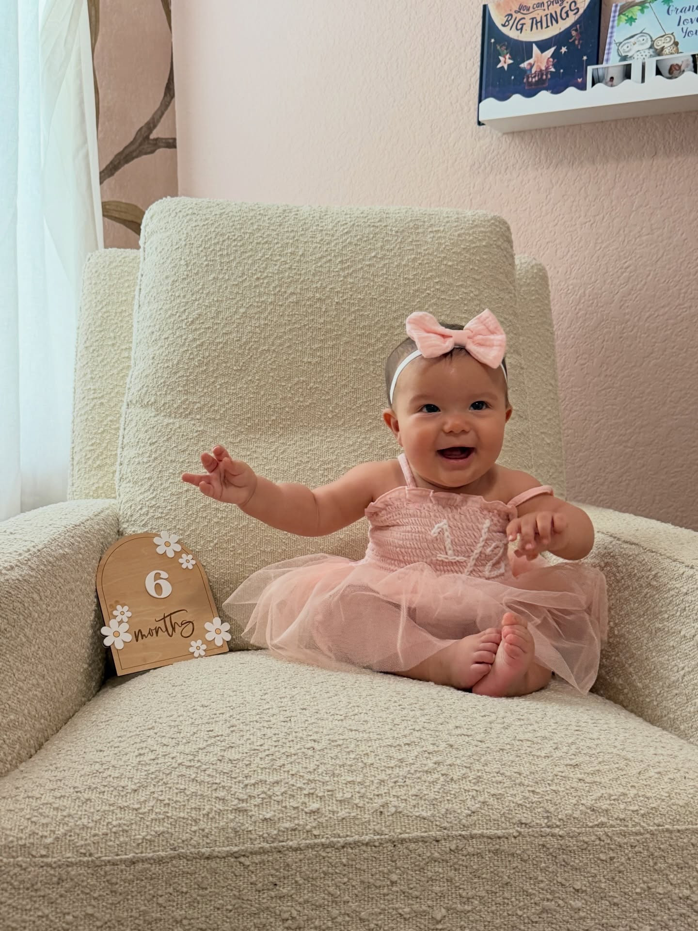 HAPPY 1/2 BIRTHDAY BABYGIRL!!! 6 MONTHS OF OUR PERFECT DREAM GIRL!! You have filled our hearts with endless joy and made life so much sweeter. We love you Lyla Grace 🥹😍

Comment “shop” for links✨

#babygirl #halfbirthday #6monthsold #baby #family mom life, relatable, girl mom