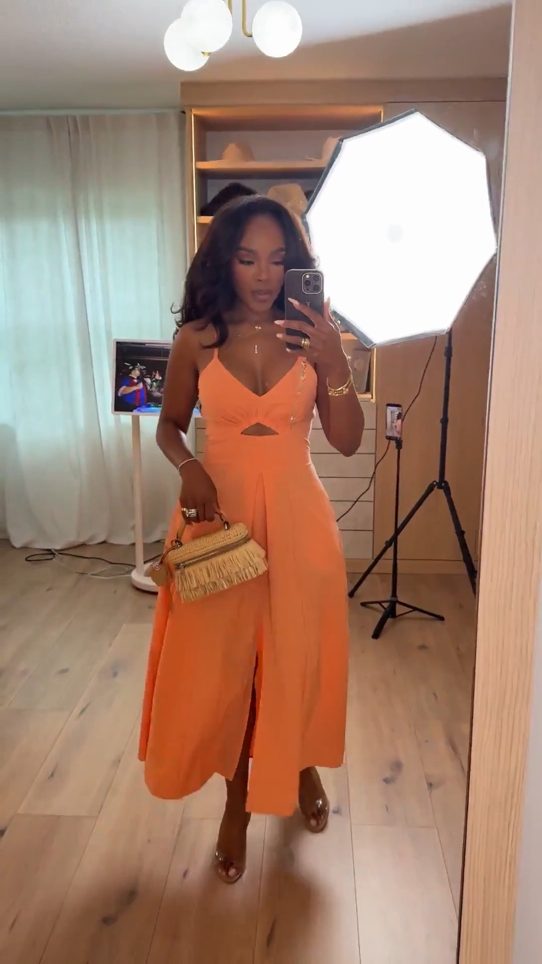 Hi Babes!

This dress is giving tropical vacation, sunset dinners, and compliments all night long 🍊✨

The color is absolutely stunning in person, and I love how the cutout detail adds just the right amount of shape while still feeling effortless and elegant. It's one of those pieces you can throw on and instantly look put together.

Where to wear this:
• Beach vacations
• Resort dinners
• Summer weddings
• Cruise nights
• Tropical getaways
• Sunset cocktails by the water

Style tip: Pair it with raffia accessories and neutral heels for that effortless luxury vacation vibe.

Everything is linked below!

xx Kira | IG: KirasFashionFinds

34D - 27 - 40 • Size Small or 4

#LTKgrwm #LTKPetite