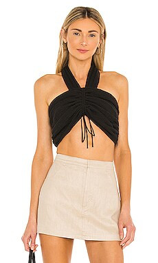 L'Academie the Aliz Top in Black from Revolve.com | Revolve Clothing (Global)