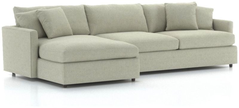 Lounge II 2-Piece Sectional Sofa + Reviews | Crate and Barrel | Crate & Barrel
