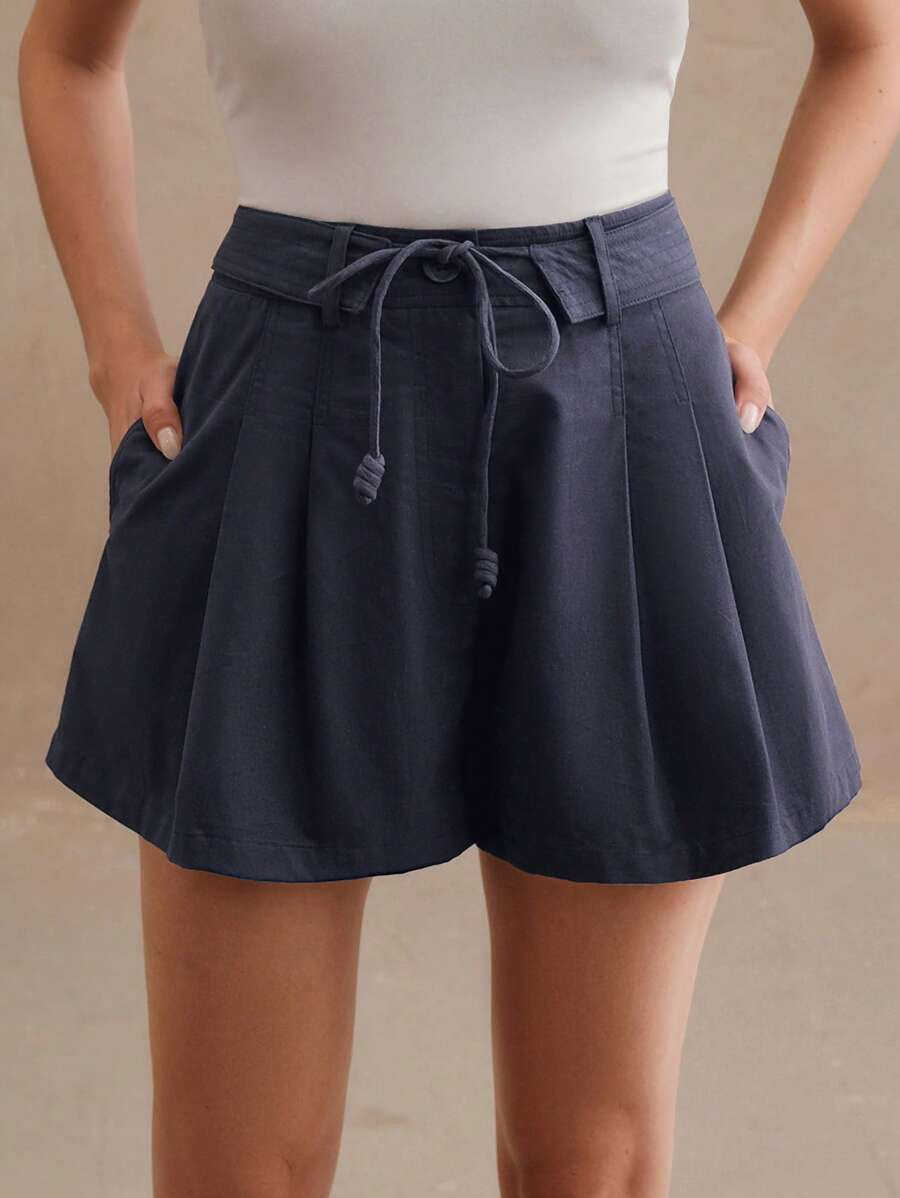 Anewsta Women A-Line Business Casual Shorts, Summer | SHEIN