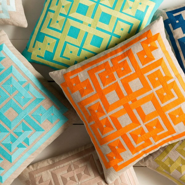 Decorative Felipe 22-inch Geometric Pillow | Bed Bath & Beyond