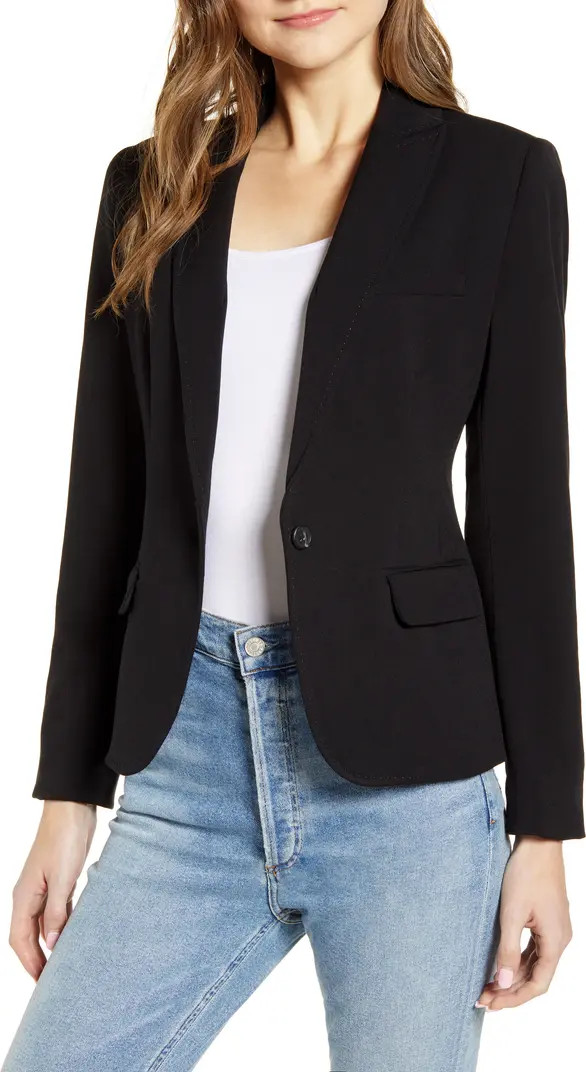 Nina Classic Notched Collar Blazer | Nordstrom