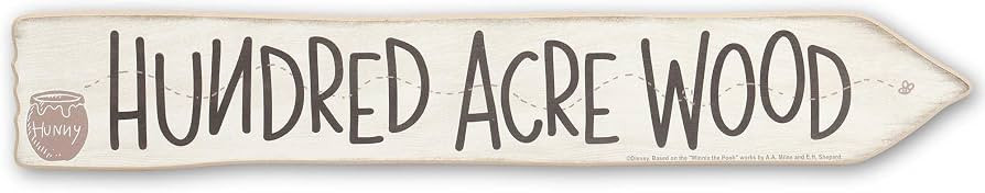 Disney Winnie the Pooh Hundred Acre Wood Arrow Wall Decor | Amazon (US)