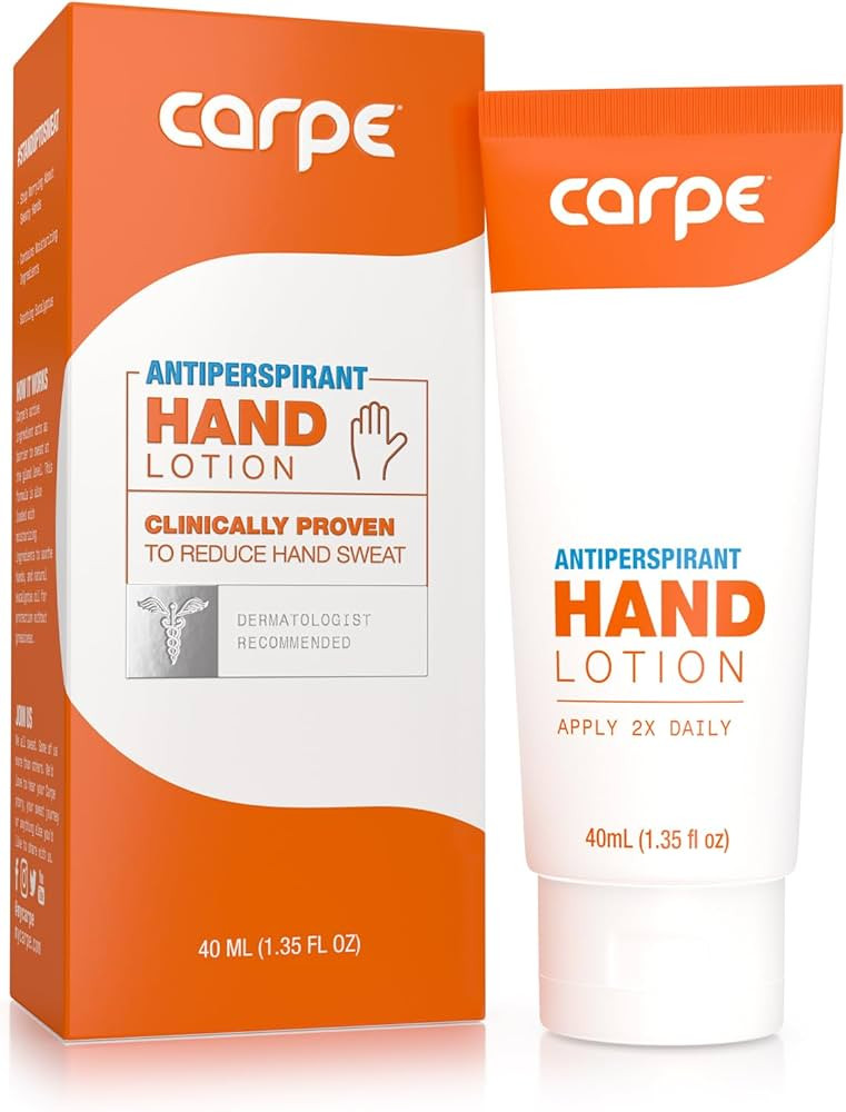Carpe Antiperspirant Hand Lotion, A dermatologist-recommended smooth lotion that helps stop hand ... | Amazon (US)