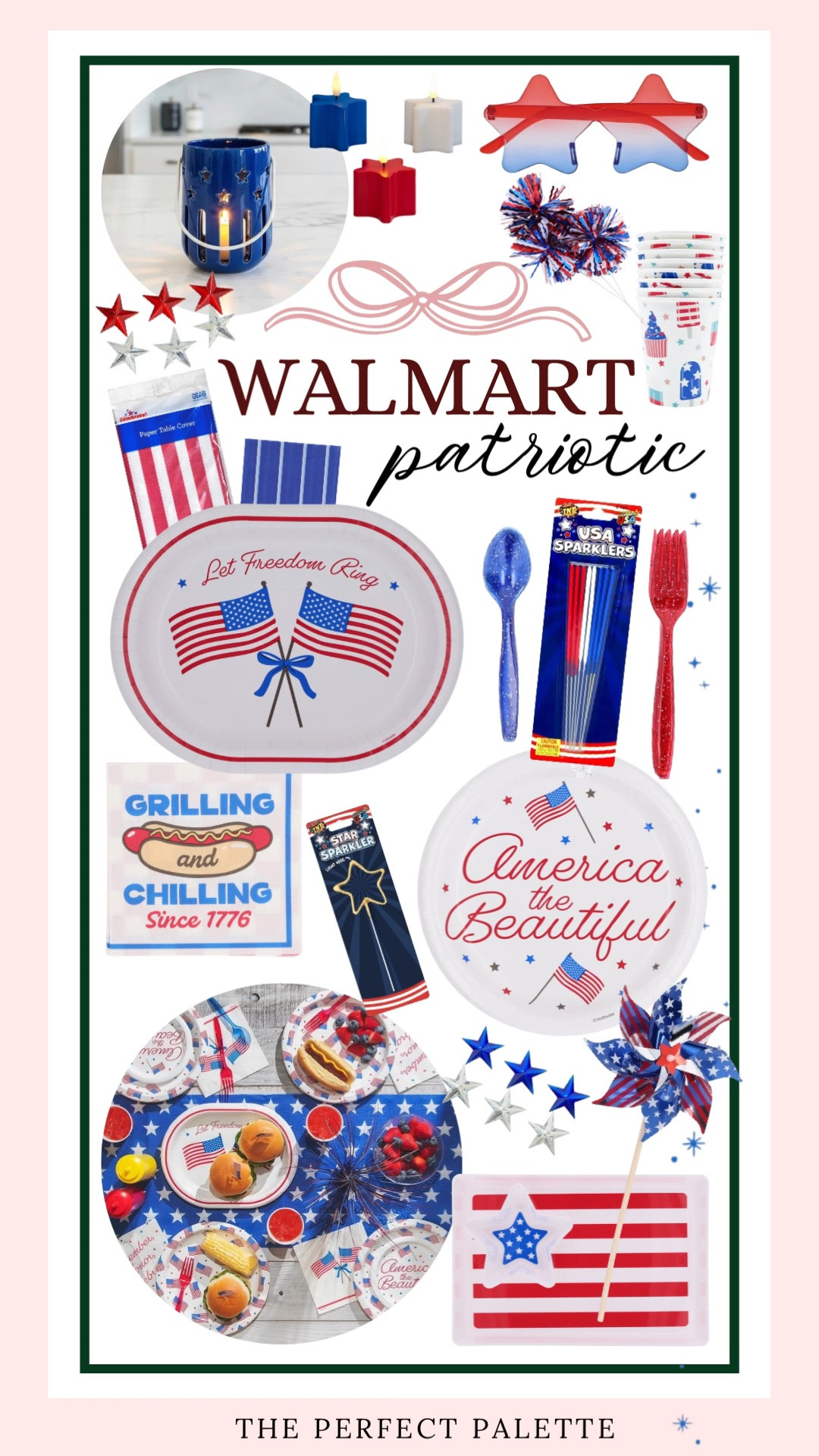 4th of July party 
Fourth of July
cookout ideas 
Stars and Stripes 
grilling out 
Patriotic party 
Sparklers
Red, white, abd blue
America the beautiful 
Way to celebrate 
Walmart party ideas 
Walmart home 
American flag 
hot dogs 
Thyme & Table

#LTKfoodie #LTKSeasonal #LTKHome