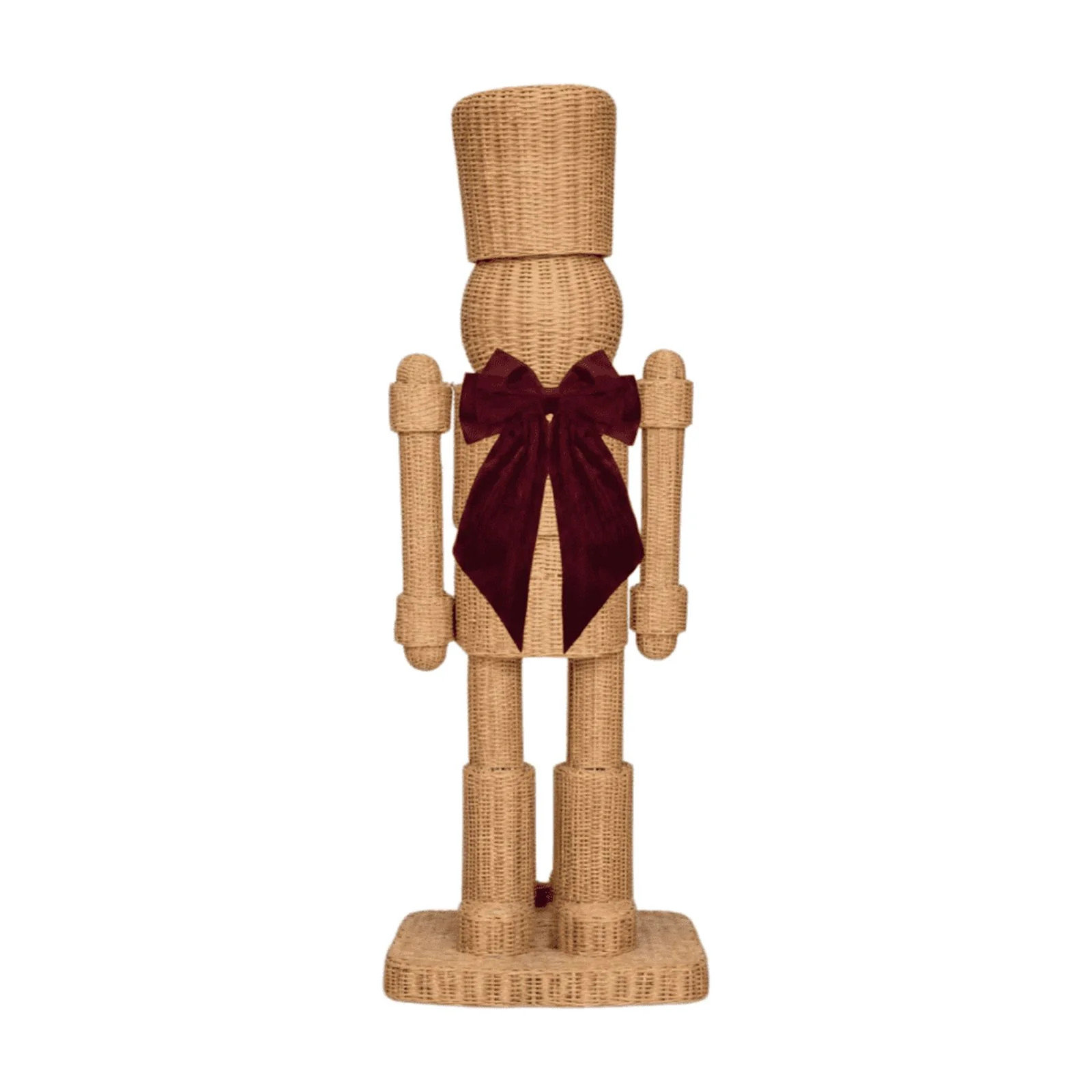 Oversized Nutcracker, 12" Holiday Nutcracker Figurine, Resin Velvet Bow Standing Statue, Indoor O... | Walmart (US)