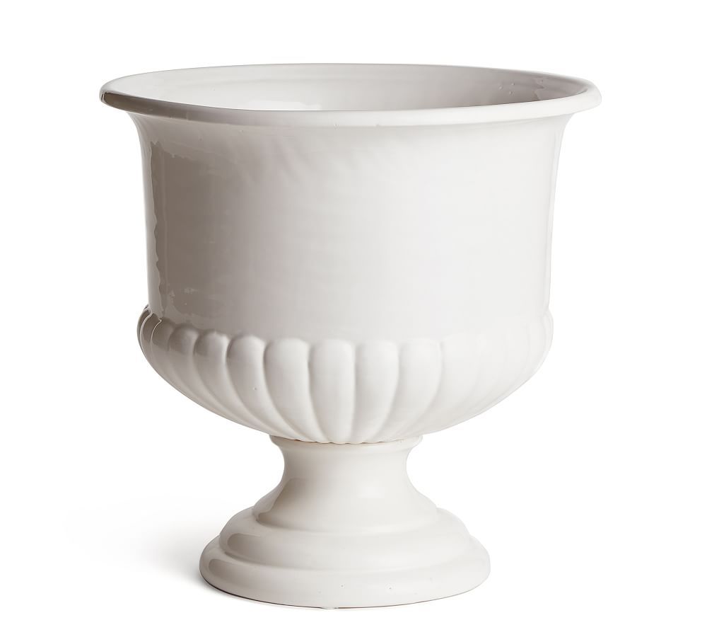 Silas Pedestal Clay Bowl, Large | Pottery Barn (US)