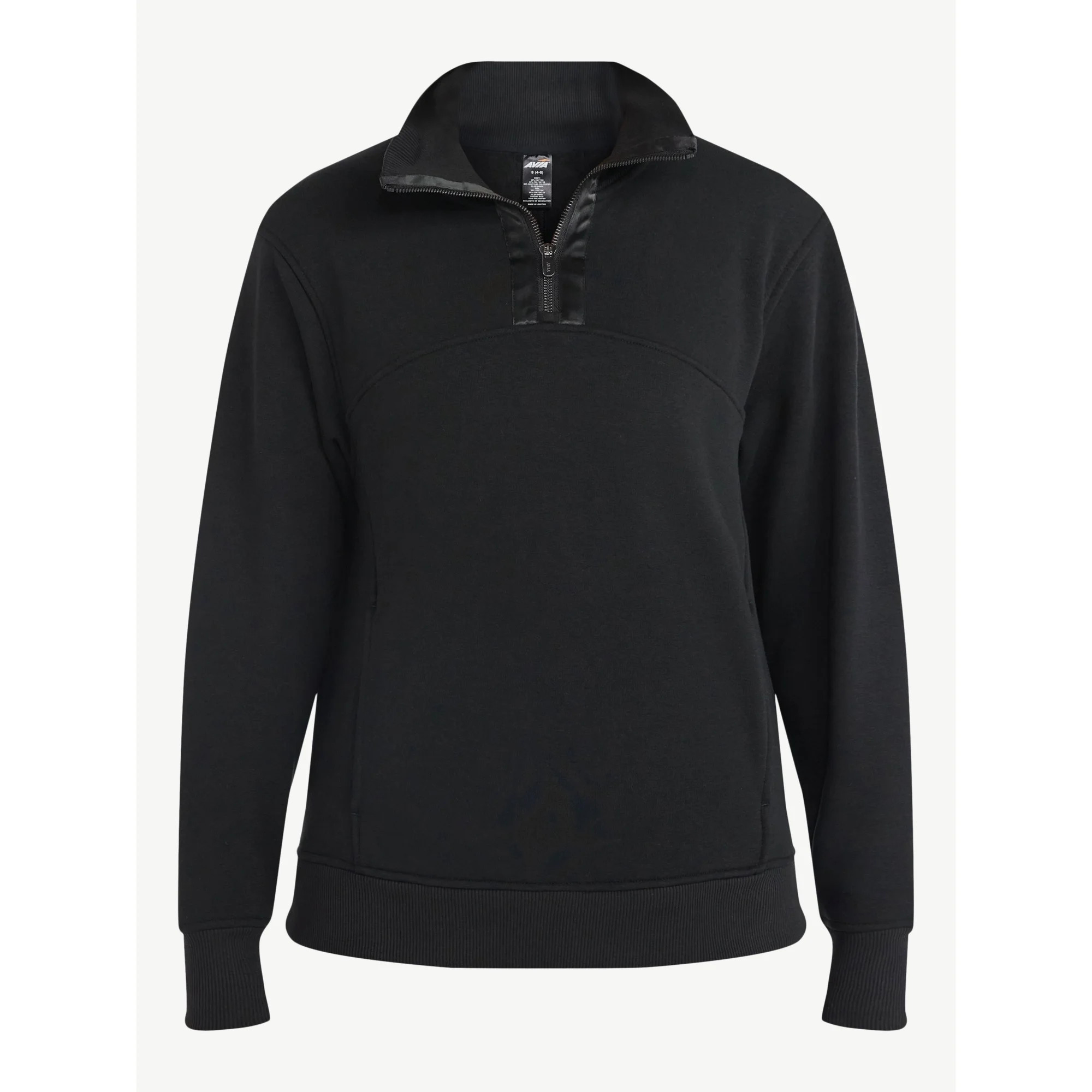 Avia Women's and Women's Plus Fleece Quarter Zip Pullover, Sizes XS-4X | Walmart (US)