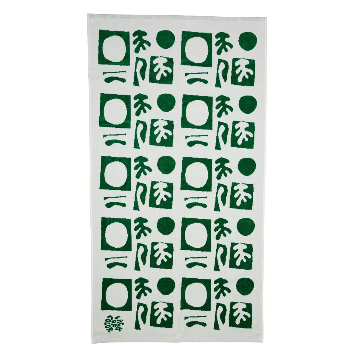 Kids Formes Beach Towel - Cotton in Green | Lack of Color US | Lack of Color