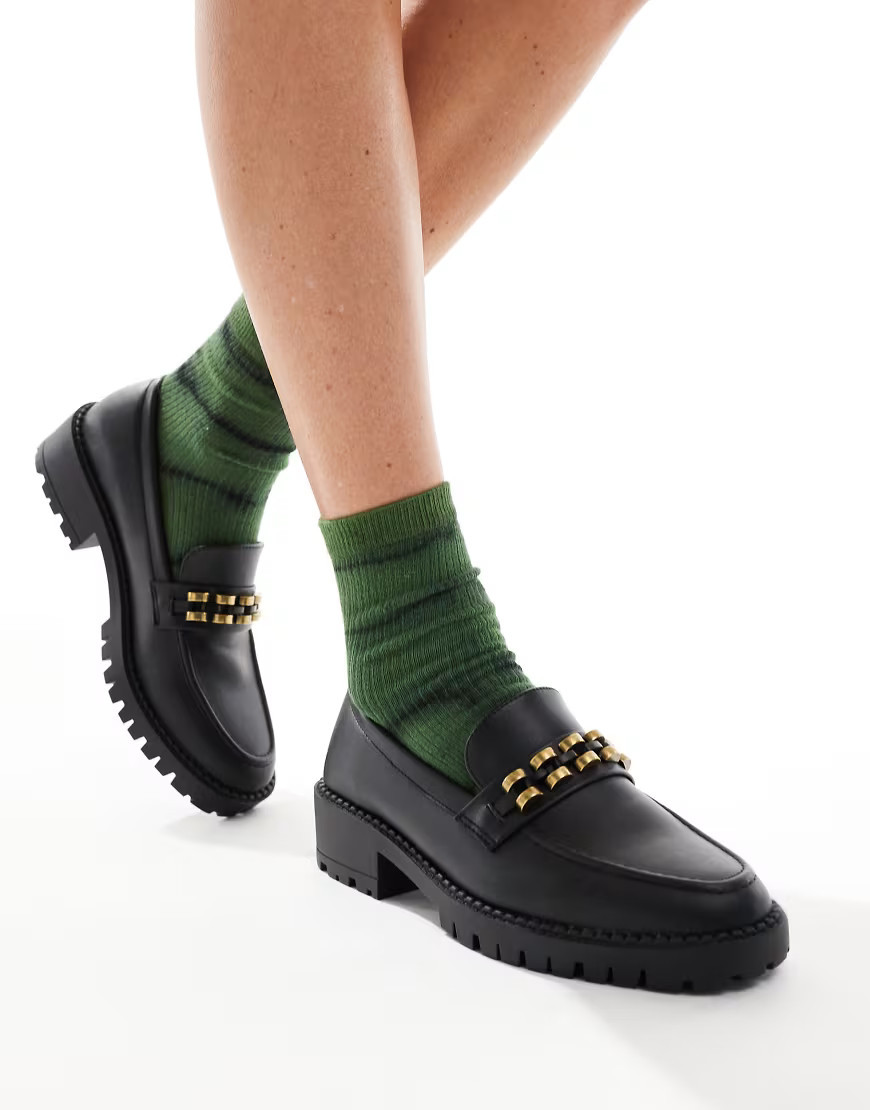 New Look chunky loafer in black | ASOS (Global)