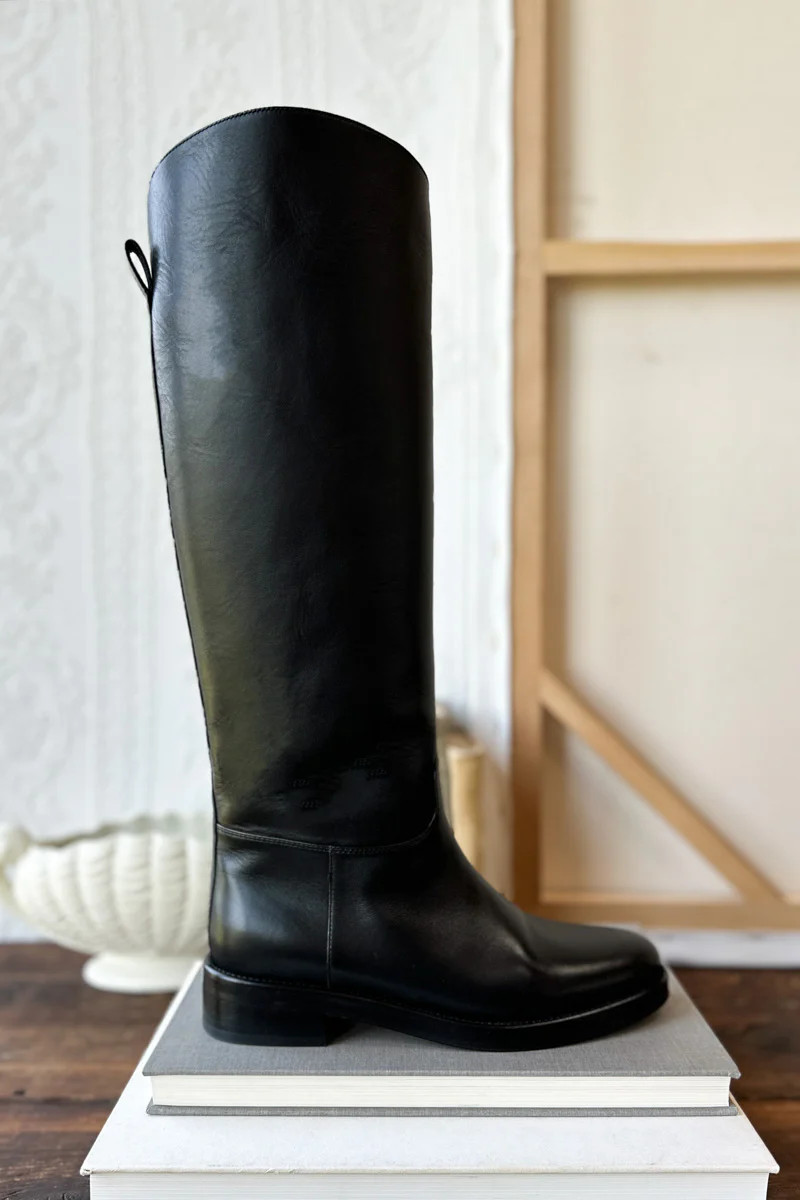 Atelier Equestrian Boot - Black Leather | Emerson Fry