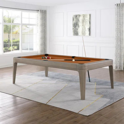 Playcraft Boca 8' Slate Pool Table with Dining Top, 2 Benches & 2 Chairs/Professional Installation ($895 Value) Included | Wayfair North America