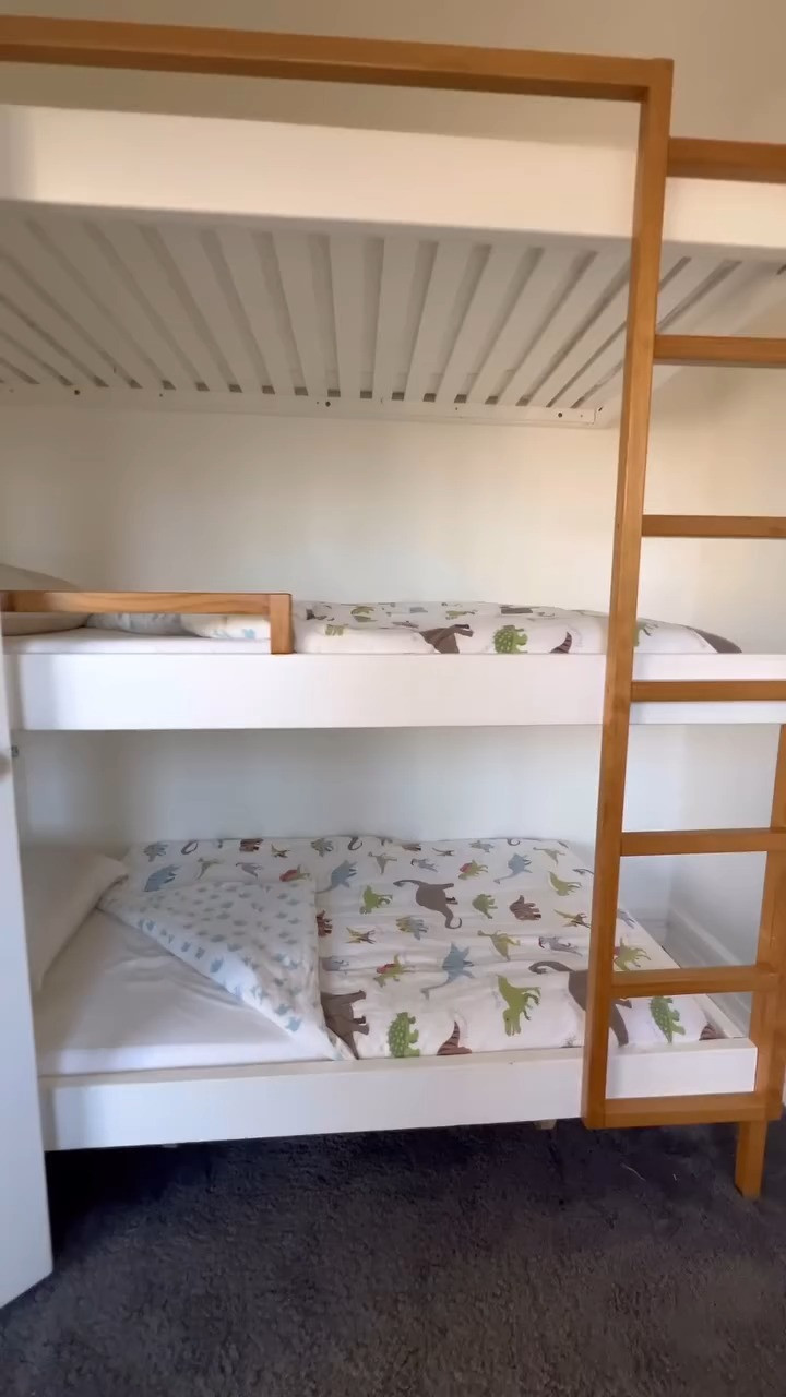 DIY triple bunks for small space living 🥰

#LTKKids #LTKFamily #LTKHome