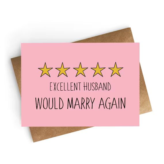 Anniversary Card For Husband, Husband Birthday Card, 1st Anniversary Card From Wife, Husband Birt... | Etsy (US)