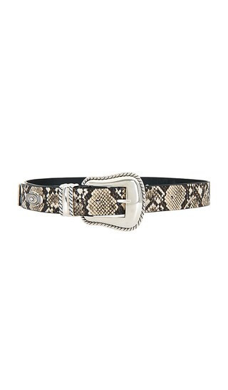 8 Other Reasons Snake Printed Belt With Silver Details in Cream. | Revolve Clothing (Global)