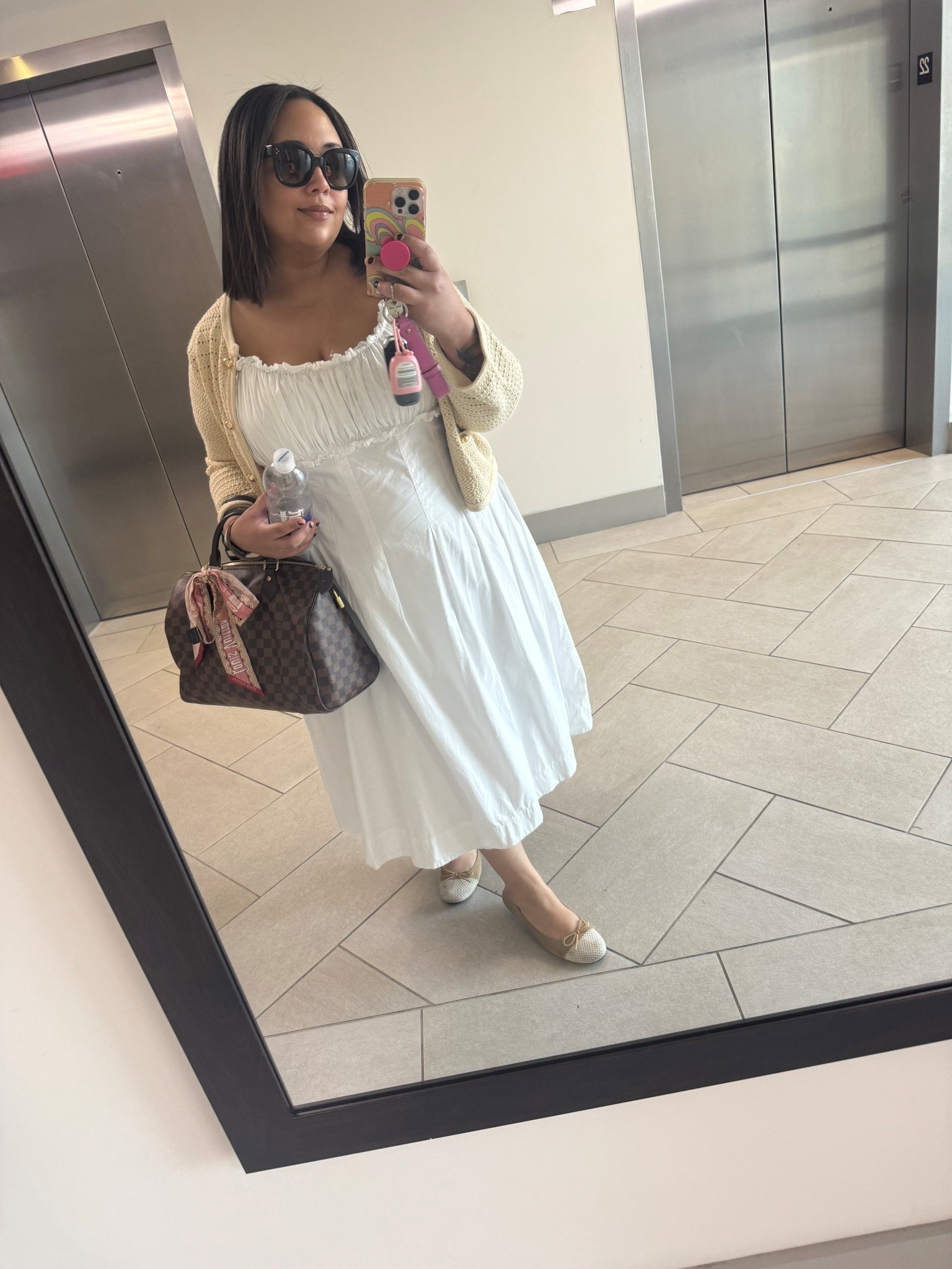 Quick little selfie before heading into the office. Did a reformation cardigan paired with an Anthro dress and some Rothy’s. 

#LTKFallSale #LTKPlusSize #LTKSaleAlert