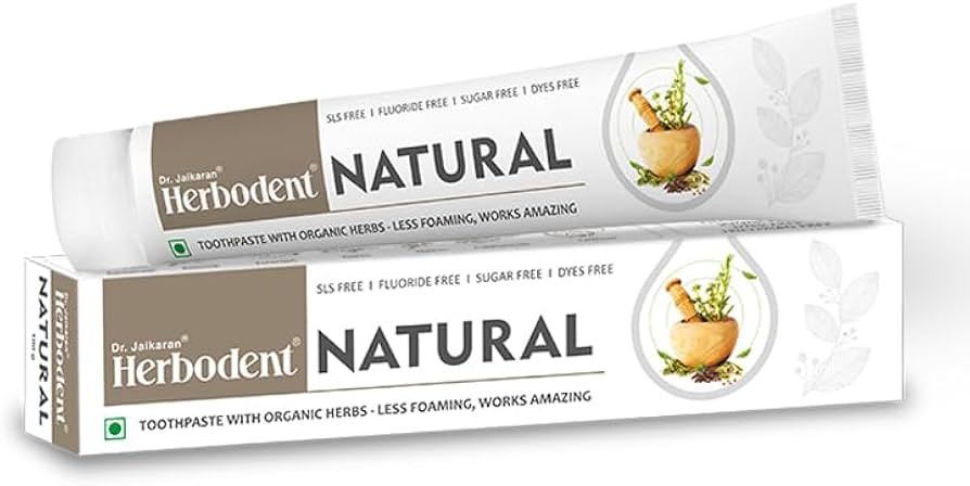Herbodent® Natural Toothpaste - 100g Pack of 1 | Less Foaming, Works Amazing | SLS Free | Fluori... | Amazon (UK)