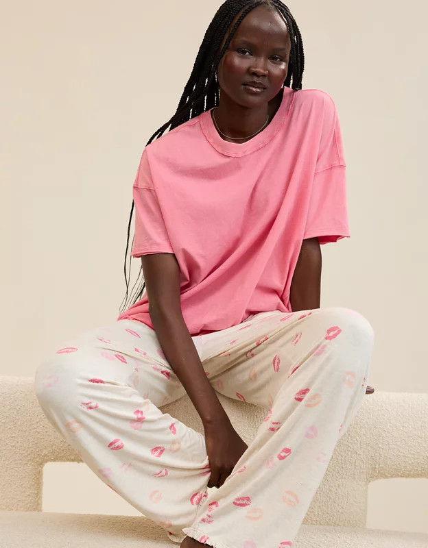 Aerie Oversized Crew Boyfriend T-Shirt | Aerie