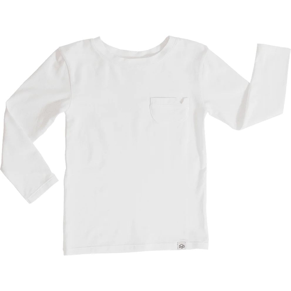 Classic Long Sleeve Shirt in White | Coconut Pops