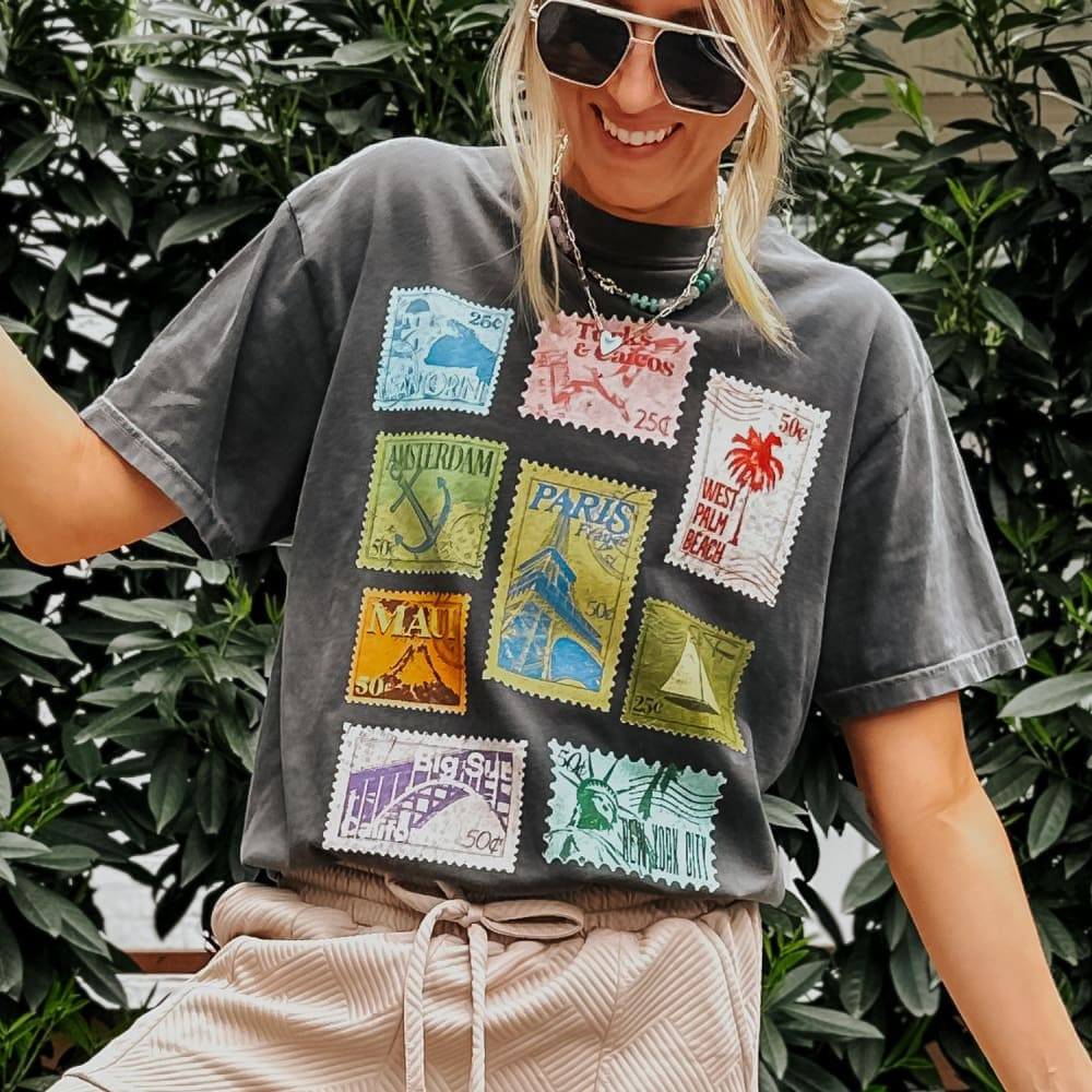 Stamp Collection | Shop Mountain Moverz T-Shirt | Mountain Moverz