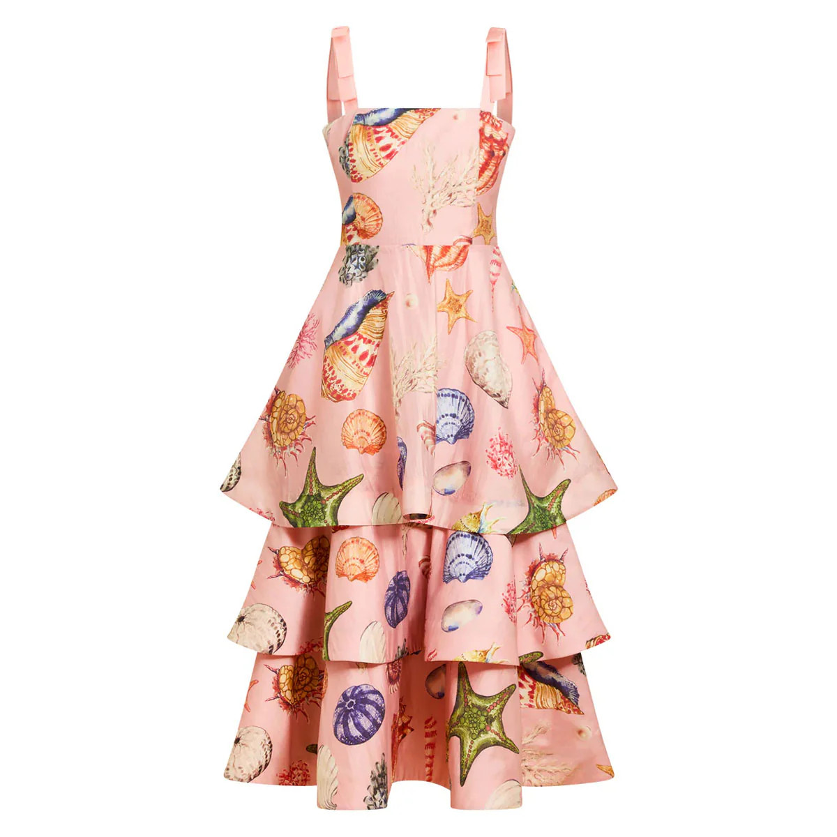 Darling Convertible Midi Dress in Seashell Symphony | Over The Moon
