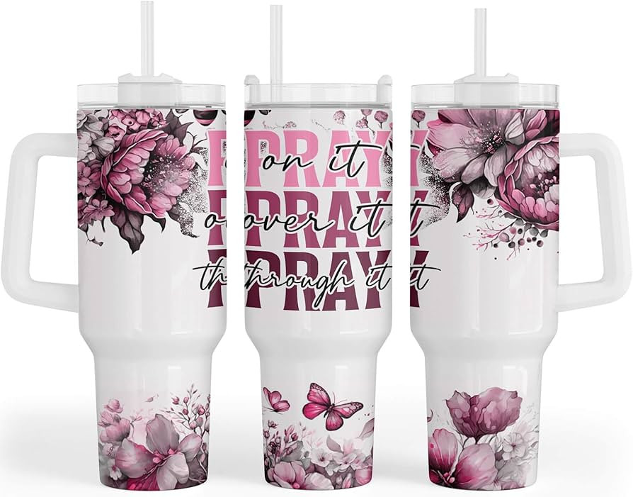 Christian Gifts for Women Faith, 40 oz Tumbler Travel Mug - Birthday Gifts for Women, Religious G... | Amazon (US)
