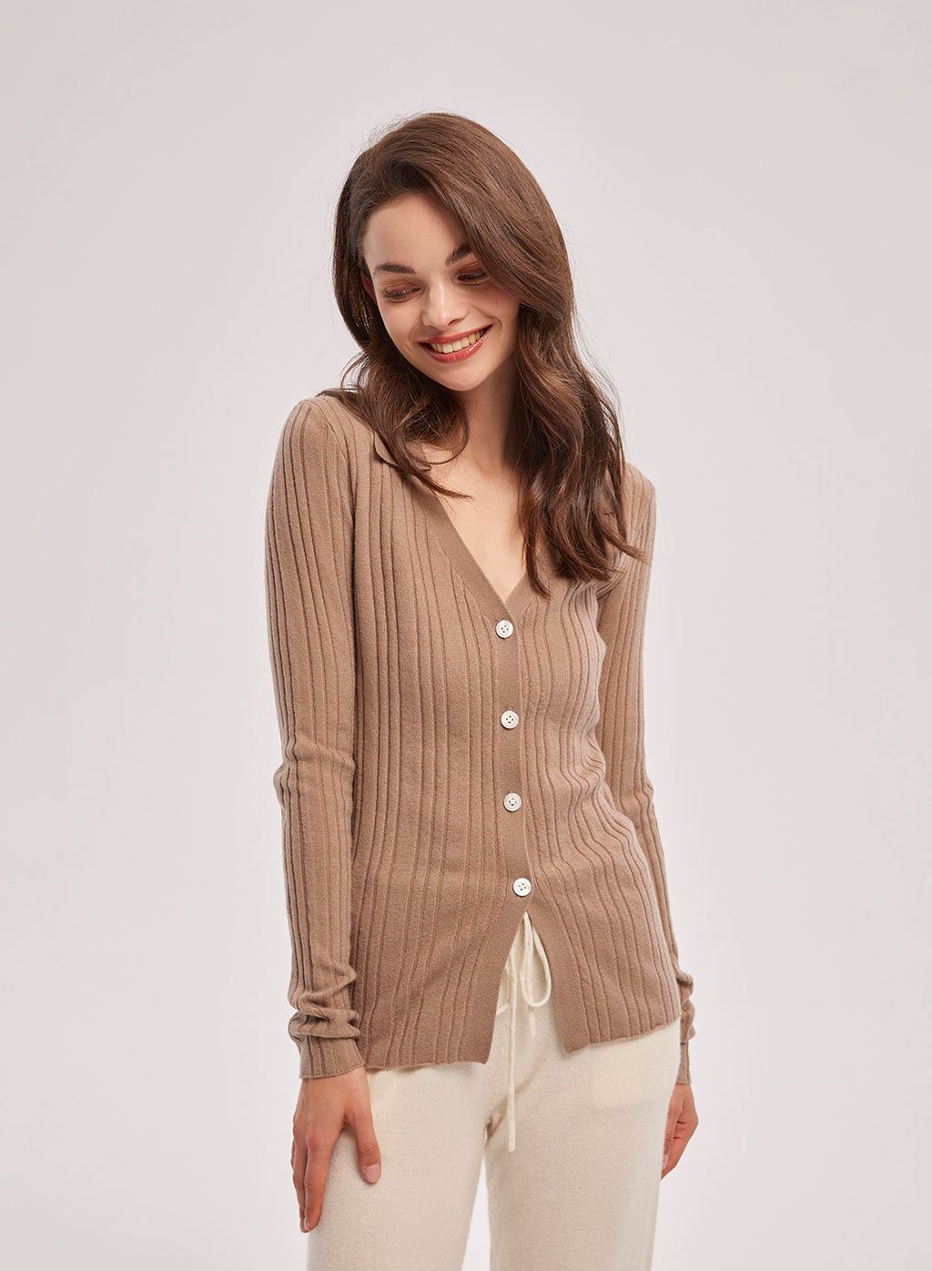 V-Neck Buttoned Cardigan | NAP Loungewear