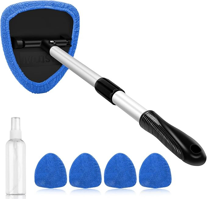 AstroAI Windshield Cleaner Tool, Car Interior Window Detailing Cleaning Kit with Extendable Handl... | Amazon (US)