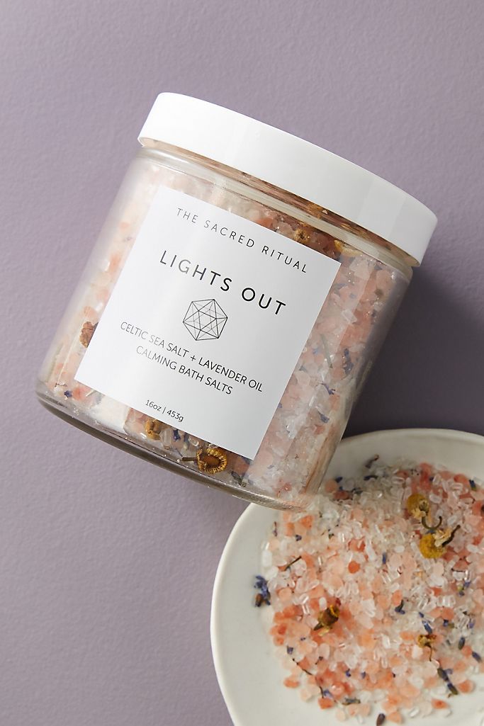 The Sacred Ritual Lights Out Bath Salts | Anthropologie (US)