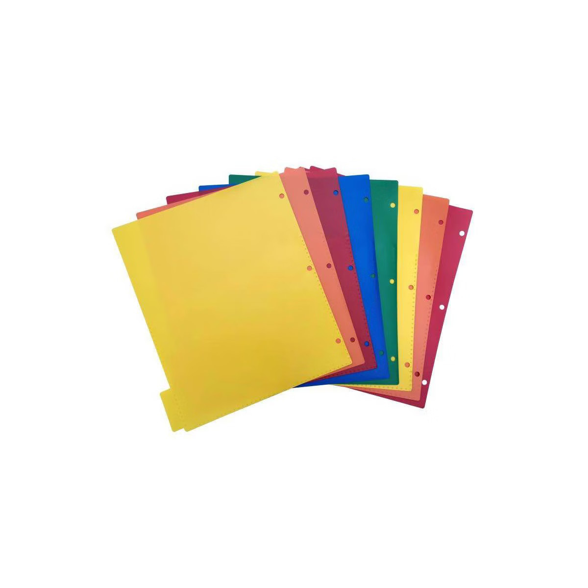 8ct Write-On Index Dividers with Pockets - up&up™: Multicolor 3-Hole Punched Binder Accessories | Target