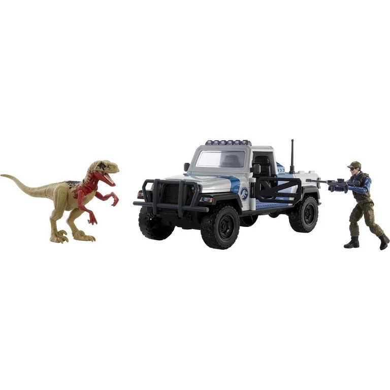 Jurassic World Search 'n Smash Truck Set with Atrociraptor Dino & Human Action Figure Toys | Walmart (US)