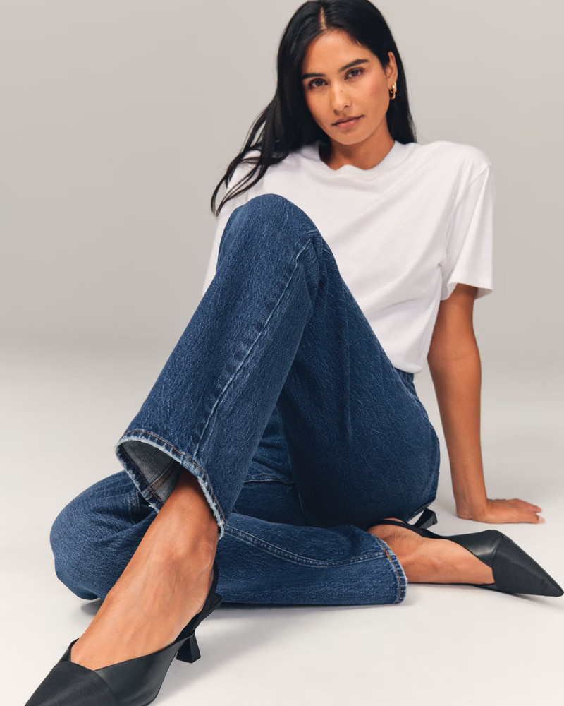 Ultra High Rise 90s Straight Jean | Abercrombie & Fitch (US)