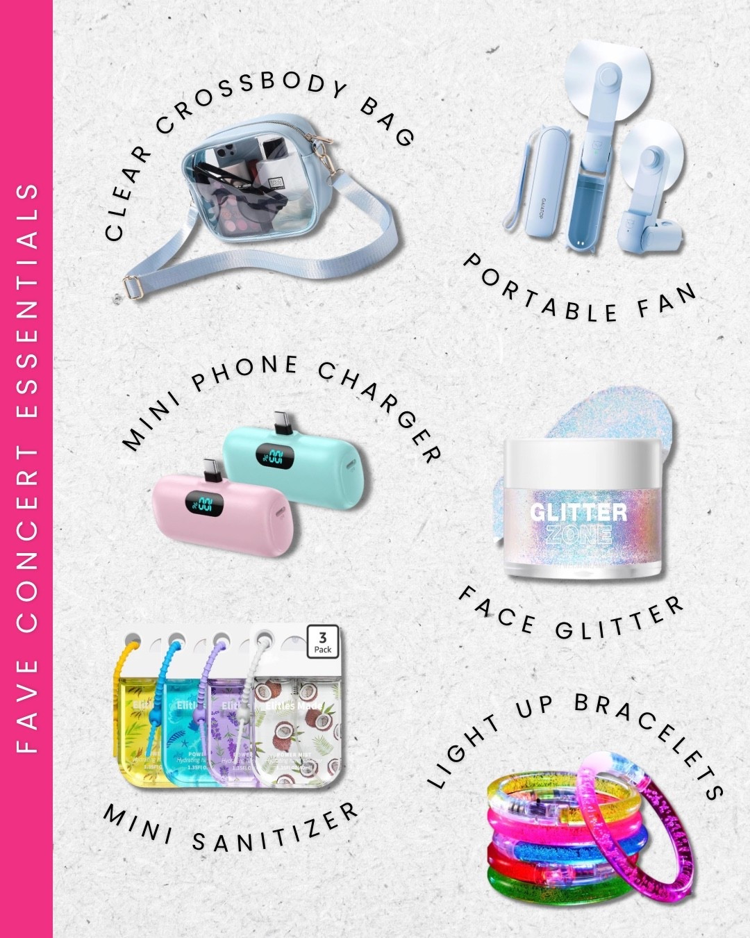 Fave concert essentials I’ve been loving! All available on Amazon. 

#LTKTravel #LTKgrwm #LTKootd