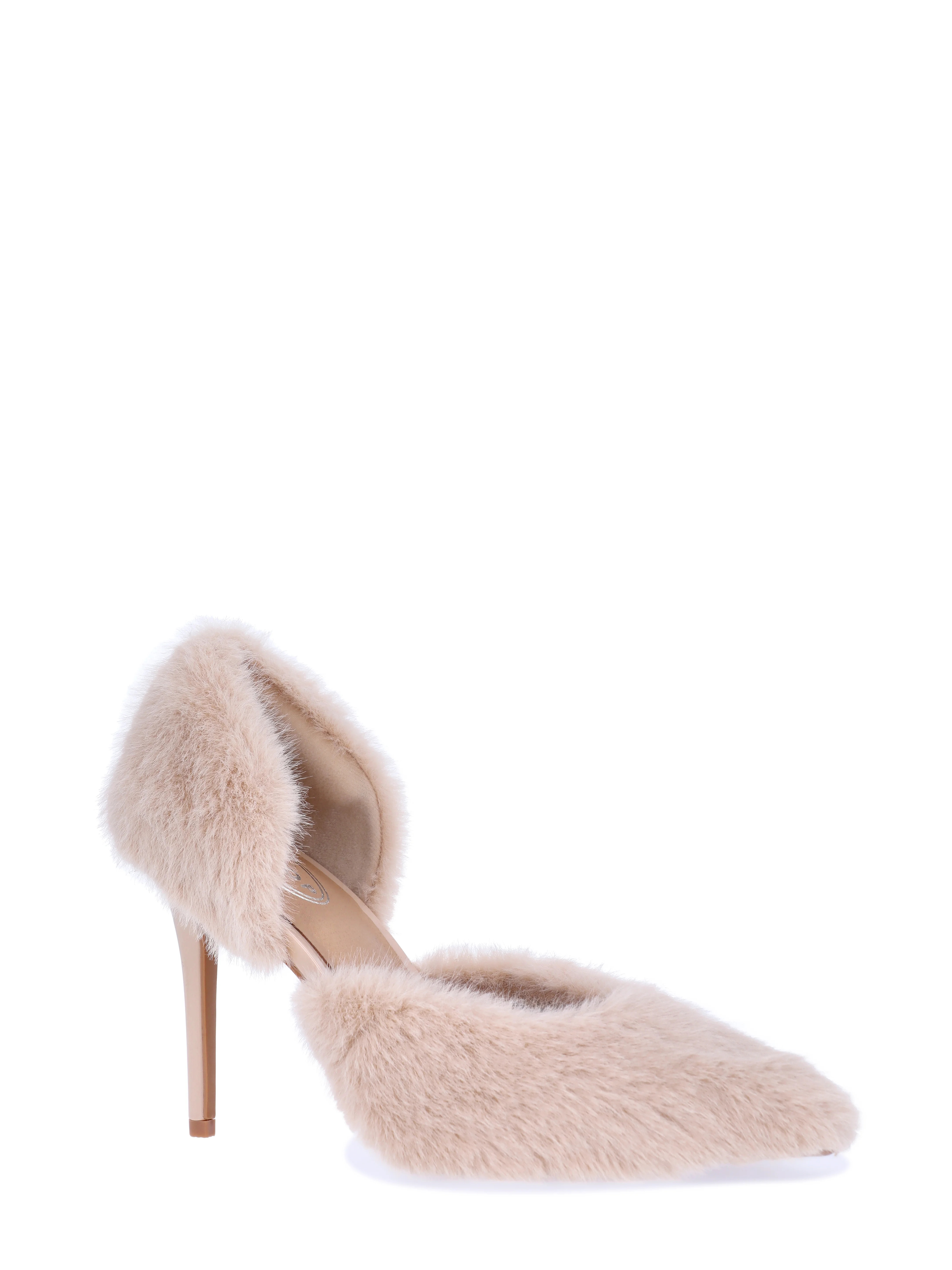Scoop Women's Faux Fur Stiletto Heels | Walmart (US)
