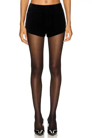 Gigi Velvet Short en Black | Revolve Clothing (Global)