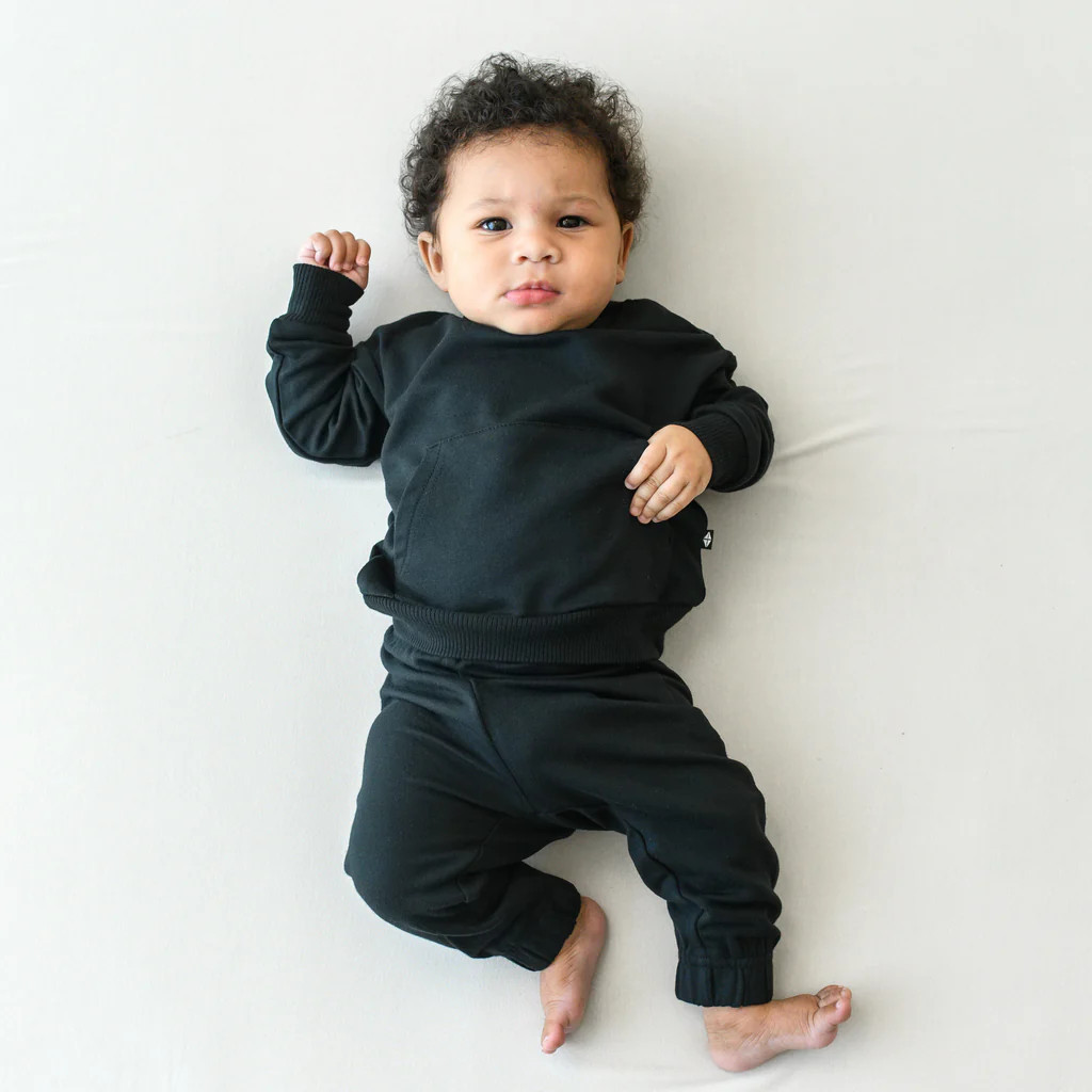 French Terry Jogger Set in Midnight | Kyte BABY