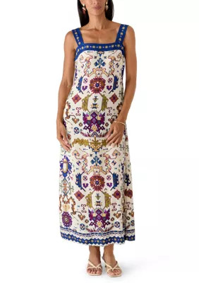 Women's Square Neck Tank Geo Print Dress | Belk