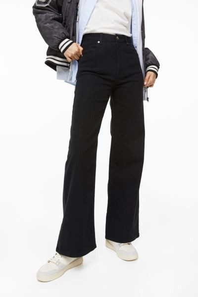 Wide-leg Twill Pants | H&M (US + CA)