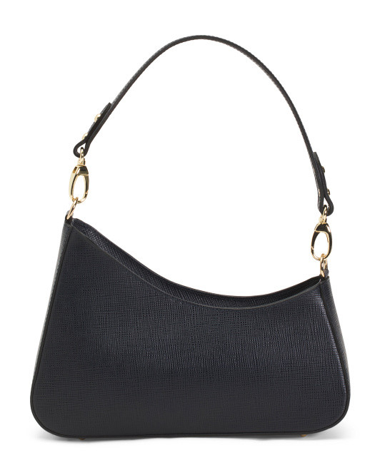 Made In Italy Leather Asymmetrical Shoulder Bag | TJ Maxx