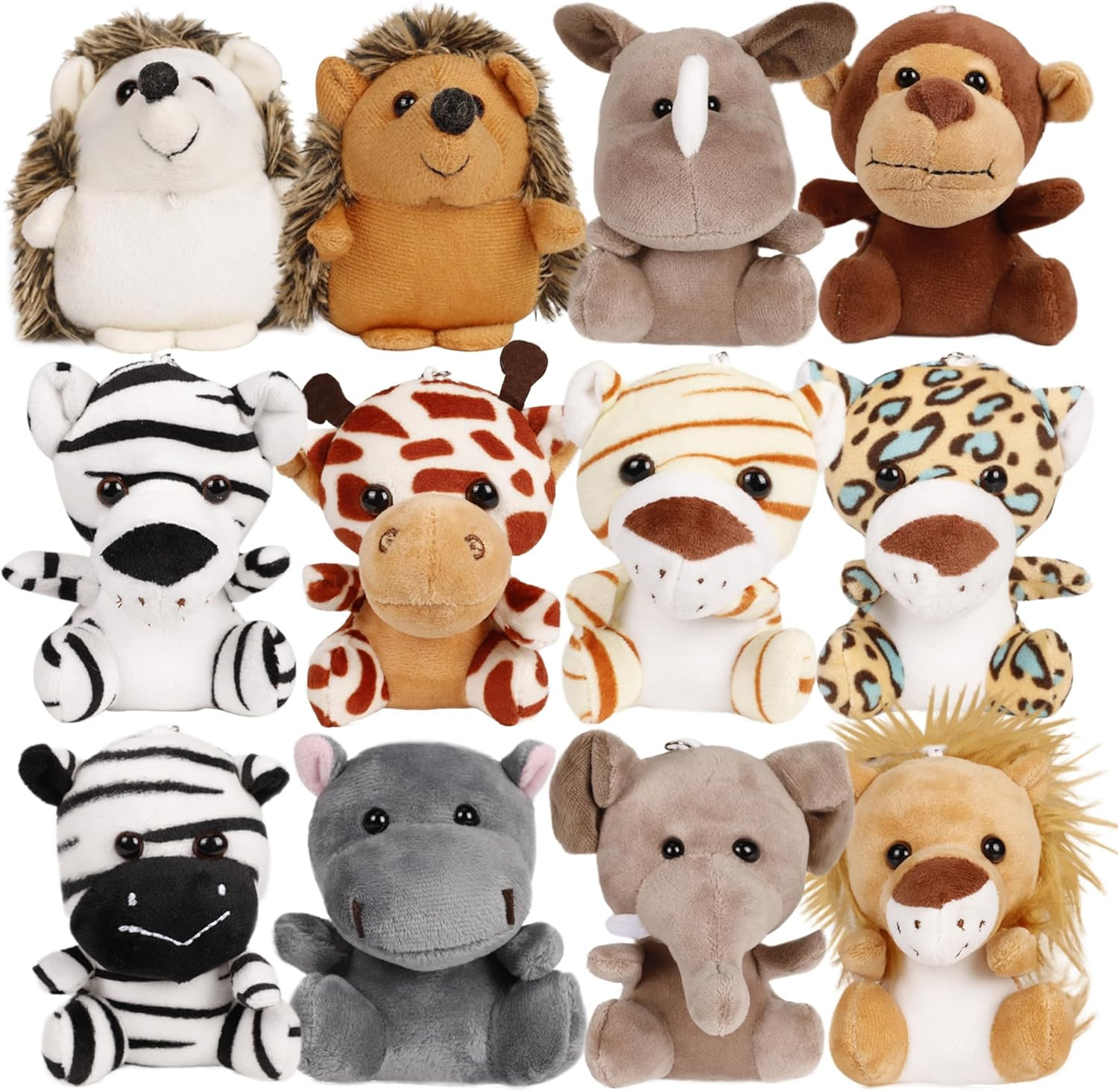 Small Stuffed Animals Bulk, 12 Pieces Cute Plushies, 4.5 Inch Mini Forest Animal Plush Toys, Part... | Amazon (US)