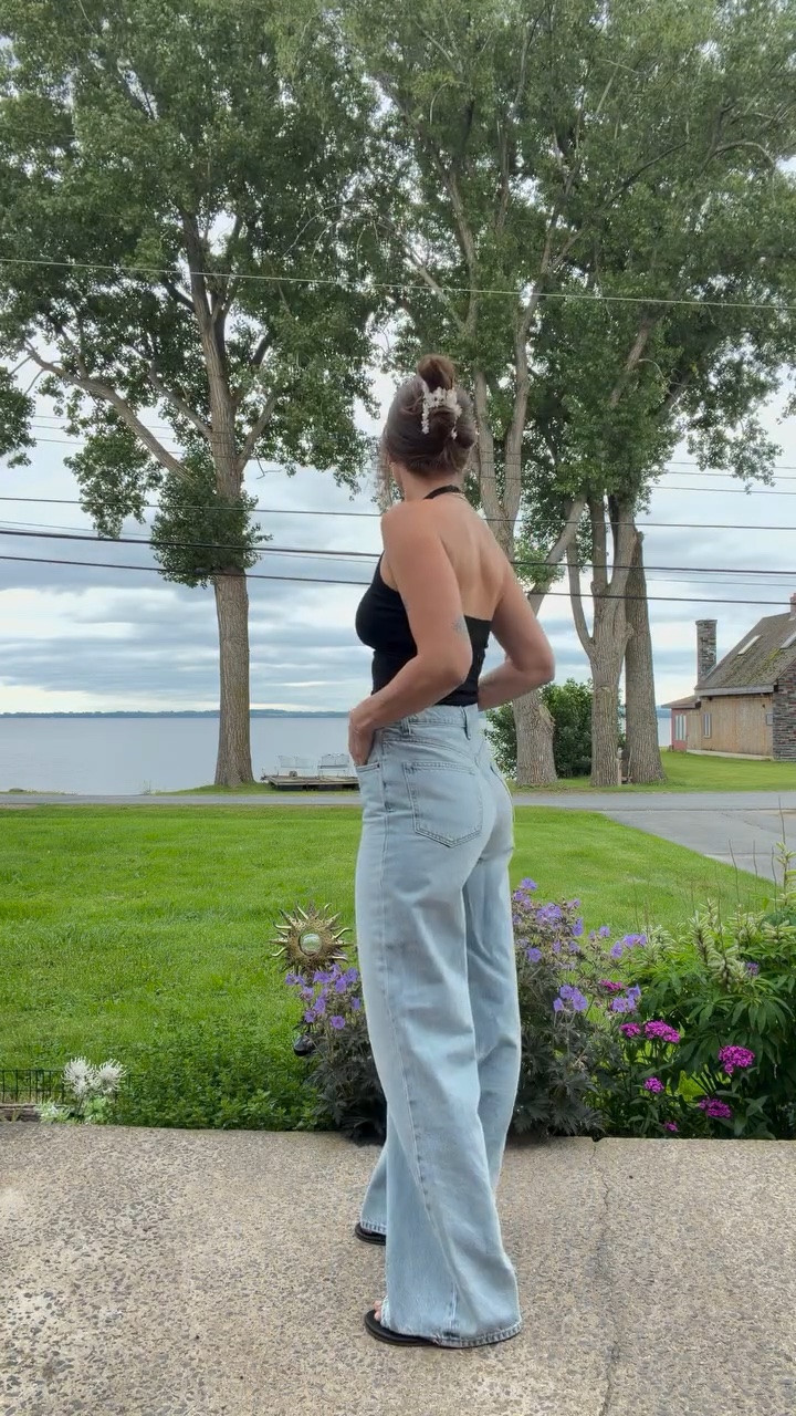 Wearing a xsmall top and 27” for the jeans :) 

#upstateny #lake #widelegjeans #casualoutfits

#LTKootd #LTKstorytime #LTKfitnessgoals