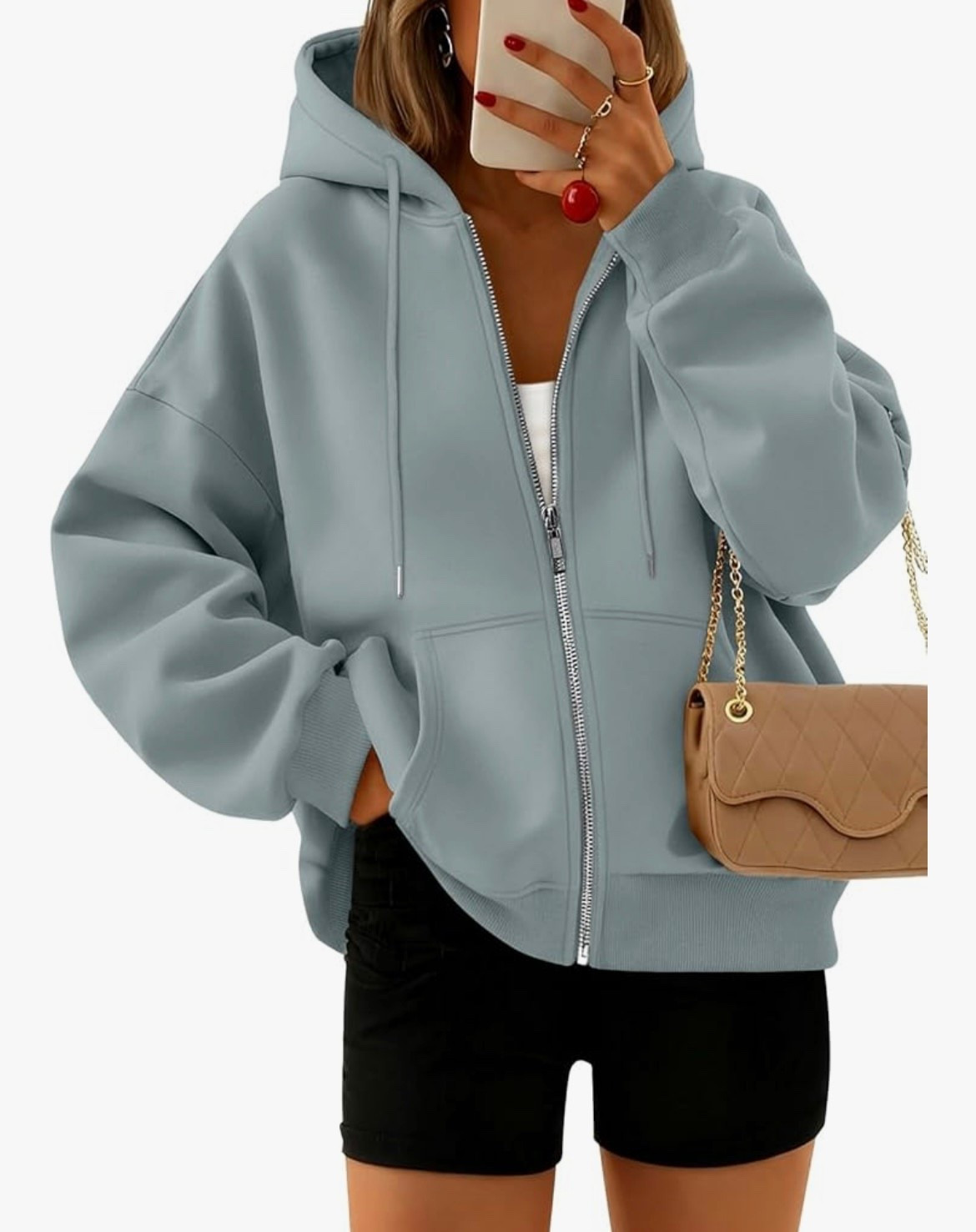 The perfect oversized zip hoodie doesn’t exi— wait, yes it does 👀🩶
Comfy, flattering, and goes with literally everything.
Linked it in my LTK + Amazon Storefront because this one’s about to blow up 🤍

#LTKFinds #AmazonFashion #LTKStyle #ComfyStyle #NeutralOutfit #FallFashion #LTKUnder50