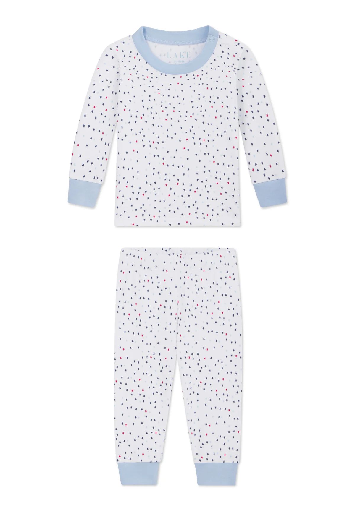 Baby Long-Long Set in Blue Multi Star Gazer | Lake Pajamas