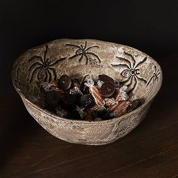 Spooky Spiders 10-3/4" Decorative Ceramic Bowl | Amazon (US)