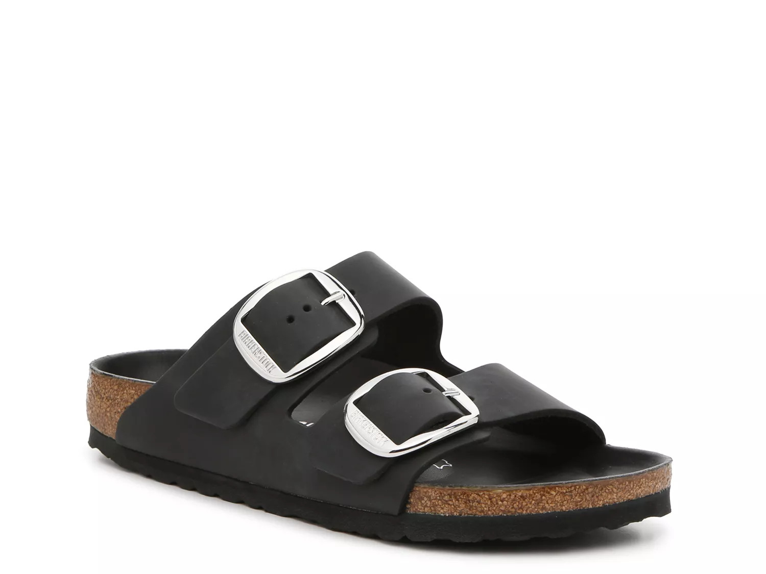 Birkenstock Arizona Big Buckle Slide Sandal | Women's | Black | Size EU 41 / US Womens 10-10.5 / Mens 8-8.5 | Sandals | Footbed | DSW
