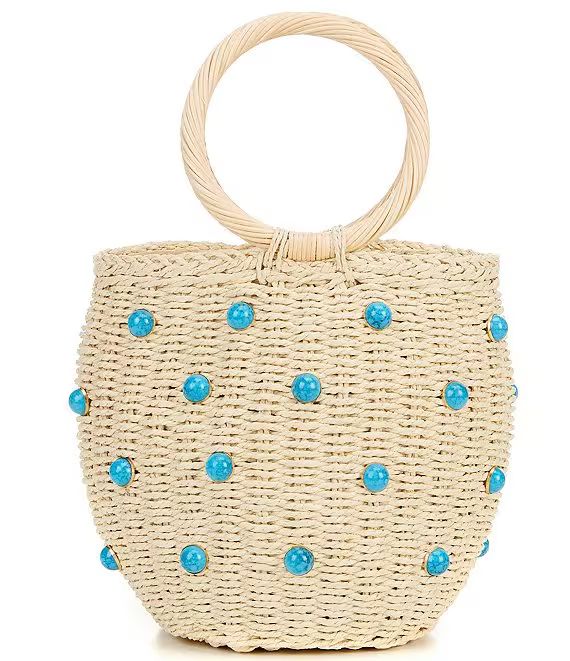 x Brooke Webb of KBStyled Alice Turquoise Bucket Clutch | Dillard's