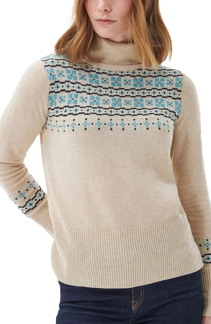Barbour Herring Fair Isle Wool Blend Turtleneck Sweater | Nordstrom | Nordstrom