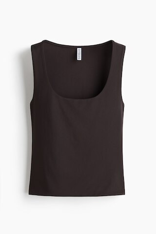 H & M - Microfibre Tank - Brown | H&M (AU)