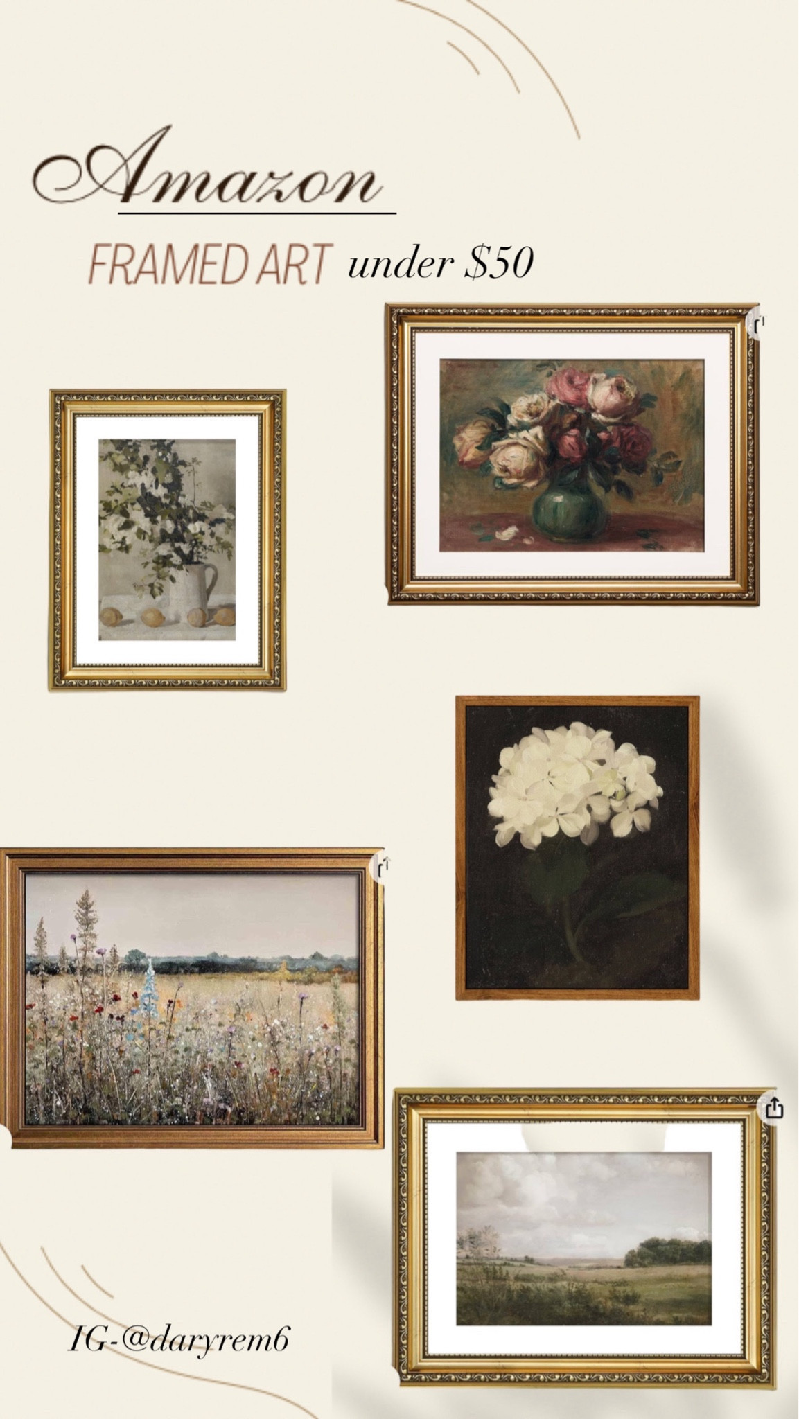 Amazon
FRAMED ART under $50 ✨✨✨😉

#LTKhome #LTKsalealert #LTKfindsunder100